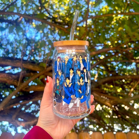 Other - Seventeen KPOP Iced Coffee Glass